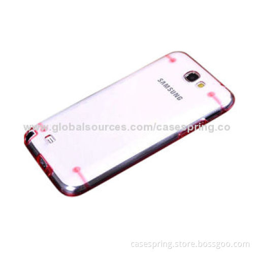 Florescent Light TPU Case for Samsung Galaxy Note 2, PU+PC Case New Design
